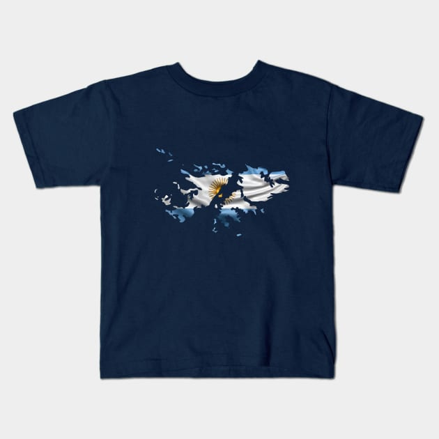 Malvinas Argentinas Kids T-Shirt by w.d.roswell